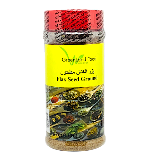 Flax Seed Ground - 6.5 oz x 12 Jars/box