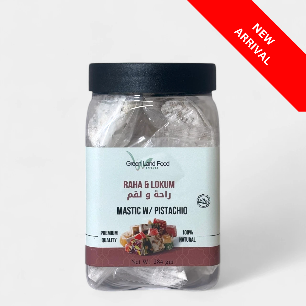 Raha & Lokum Mastic w/ Pistachio, Turkish Delights - 284 gm