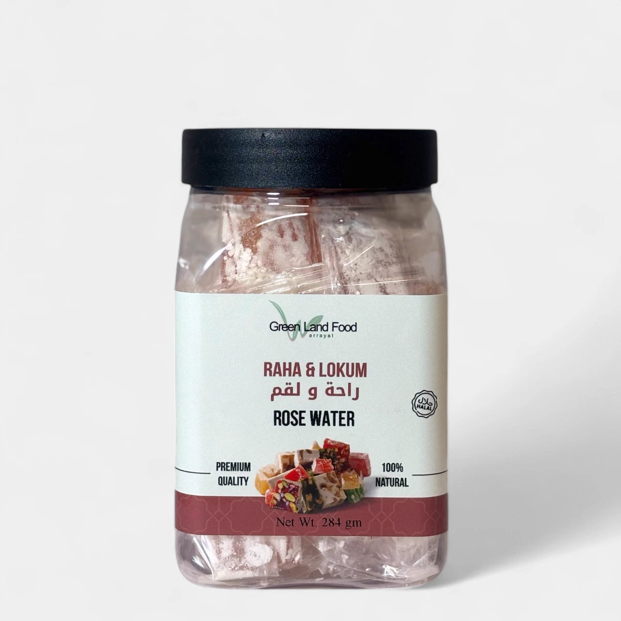 Raha & Lokum Rose Water, Turkish Delights - 12 x 284 gm