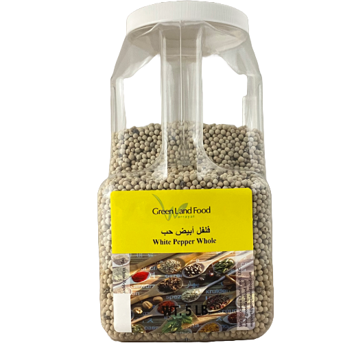 White Pepper Whole - 5 Lb/Jug