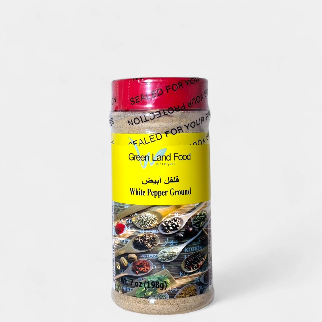 White Pepper Ground - 8.5 oz x 12 Jars/Box