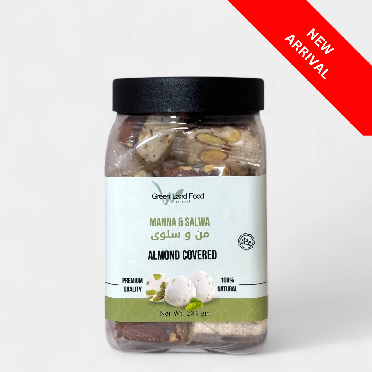 Manna Wal Salwa Super Almond Covered - 12 x 284 gm