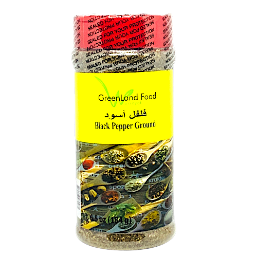 Black Pepper Ground - 7 oz x 12 Jars/box