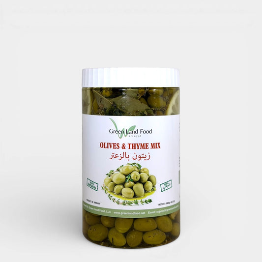 زيتون مع زعتر وإكليل الجبل - 9 × 1 كج