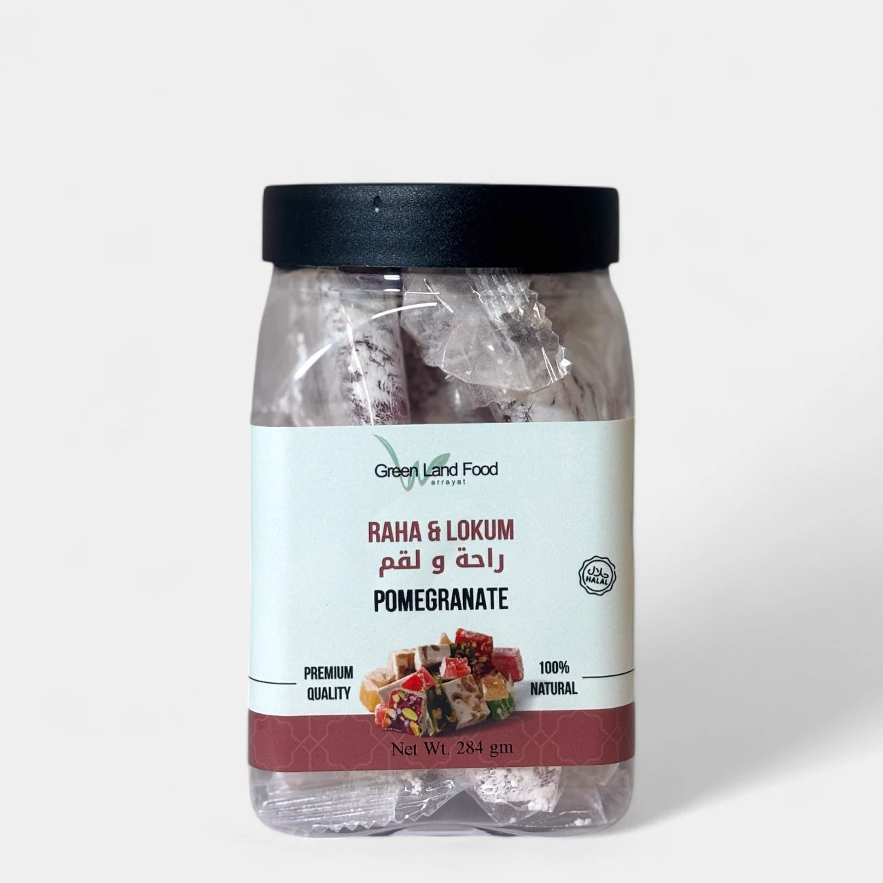 Raha & Lokum Pomegranate, Turkish Delights - 12 x 284 gm